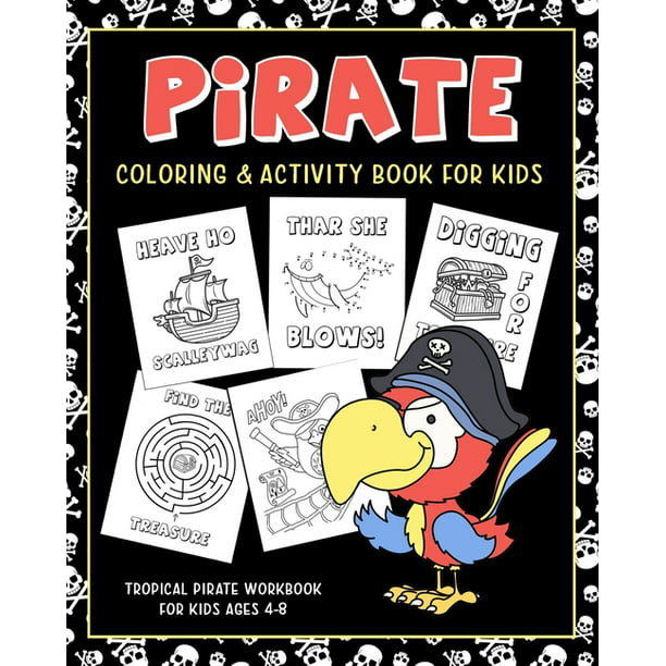 My Pirate & Mermaid  Stickers Activity Books Kids Book christmas gift/stocking